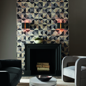 Burlwood Ogee Wallpaper
