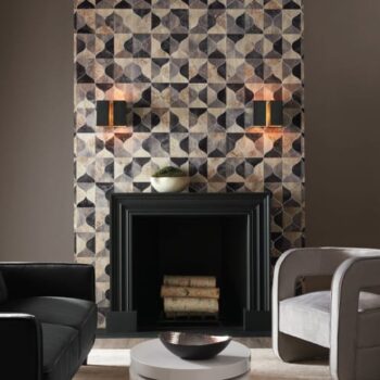 Burlwood Ogee Wallpaper