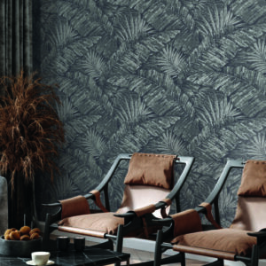 Palm Cove Toile Wallpaper