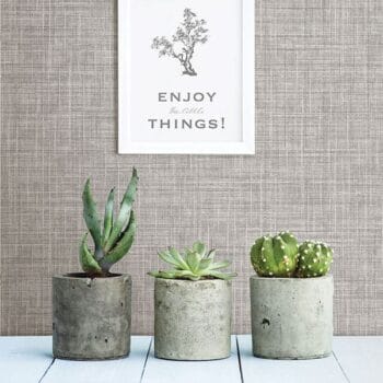 Mendocino Faux Linen Wallpaper