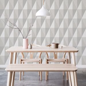 Aspect Geometric Faux Grasscloth Wallpaper