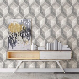 Clarabelle Rustic Wood Tile Wallpaper