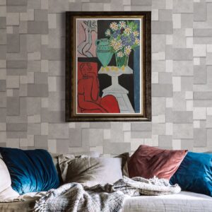 Duchamp Metallic Squares Wallpaper