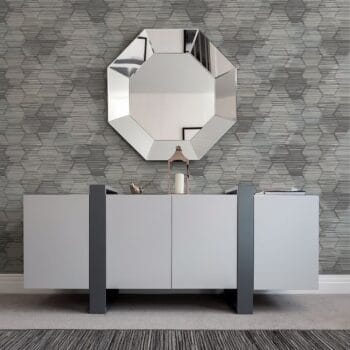Jabari Geometric Faux Grasscloth Wallpaper