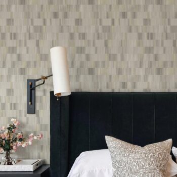 Flicker Horizontal Textured Stripe Wallpaper