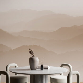 Velvet Mountains Amber Mural