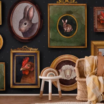 Animal Portraits Wall Mural