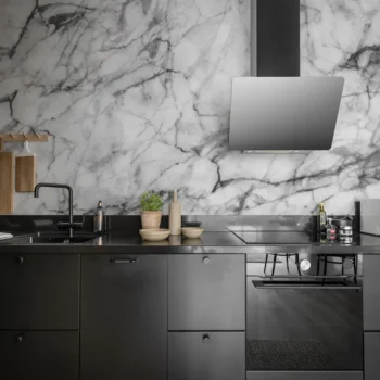 Marble Art Graphite Mural