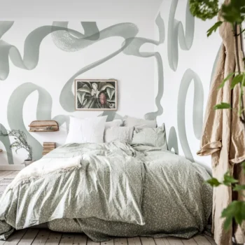 Waves Green Mural