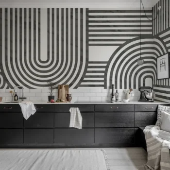 Twine Graphite Mural