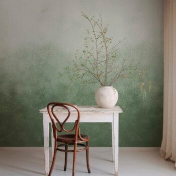 Ash Gradient Green Mural