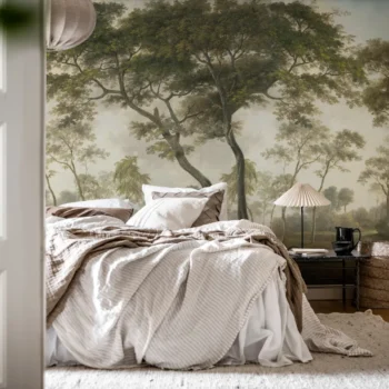 The Green Forest Morning Mural