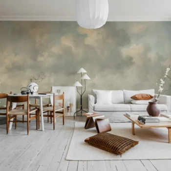 Vintage Clouds Sky Mural