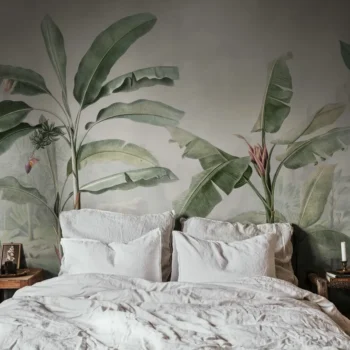 Tropical Palms Vintage Mural