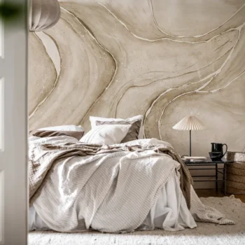 Watercolor Flow Beige Mural