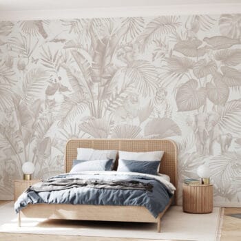 Leo Savanna Light Sepia Mural
