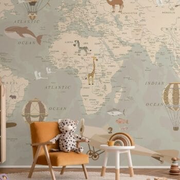 Explorer Map Mural