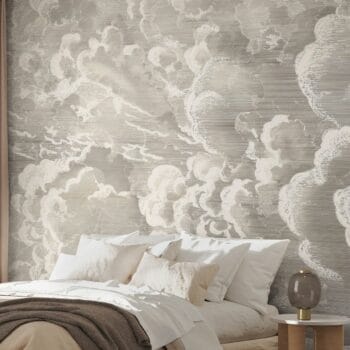 Cradled in Clouds Dark Mural