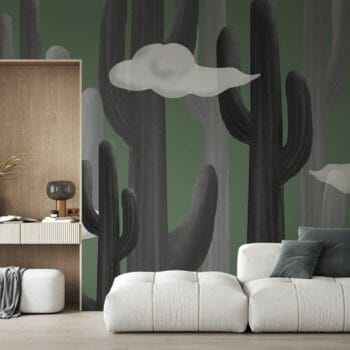 Cactus Cloud Forest Mural
